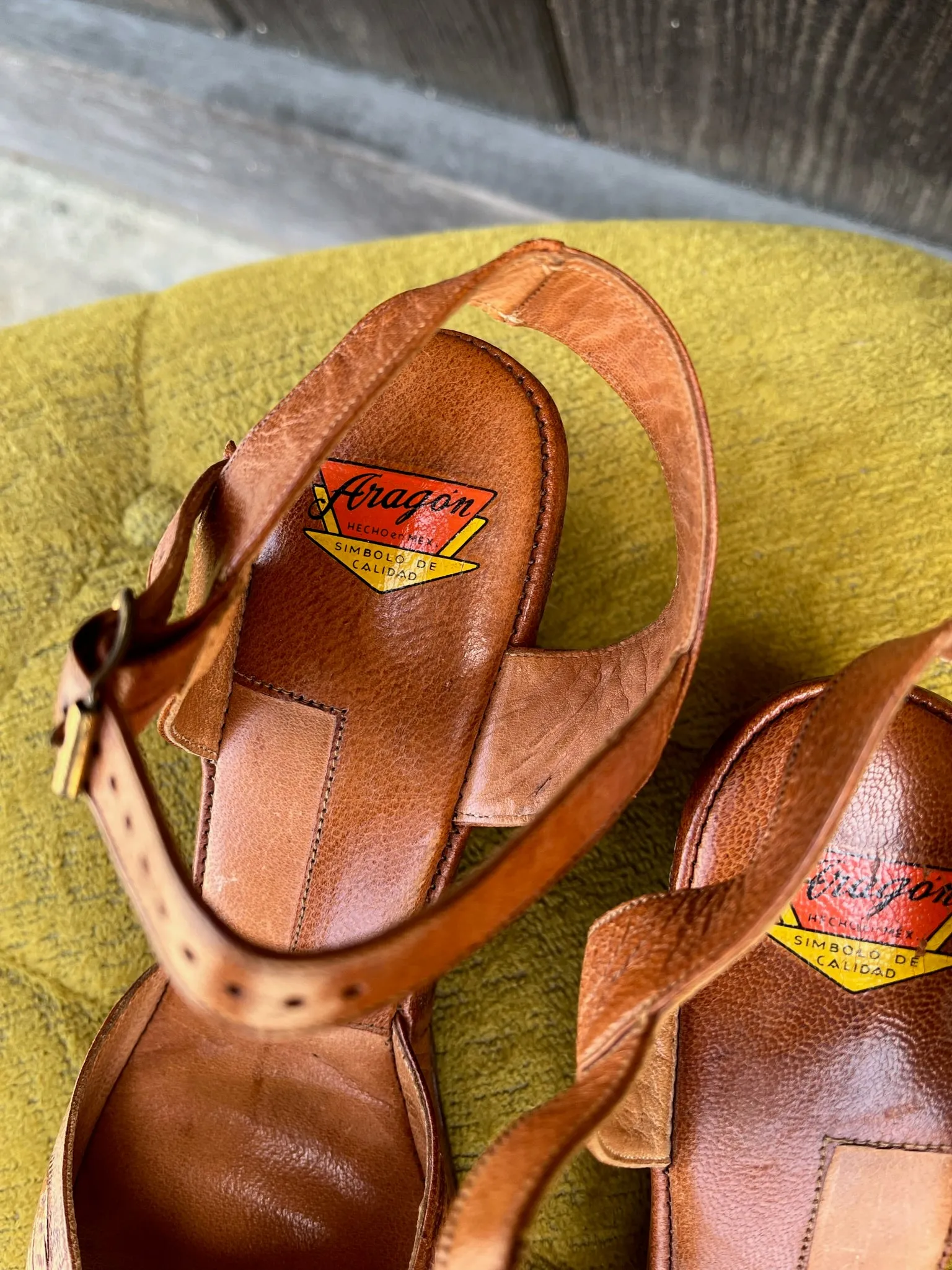 1940s Tooled Mexican Wedges