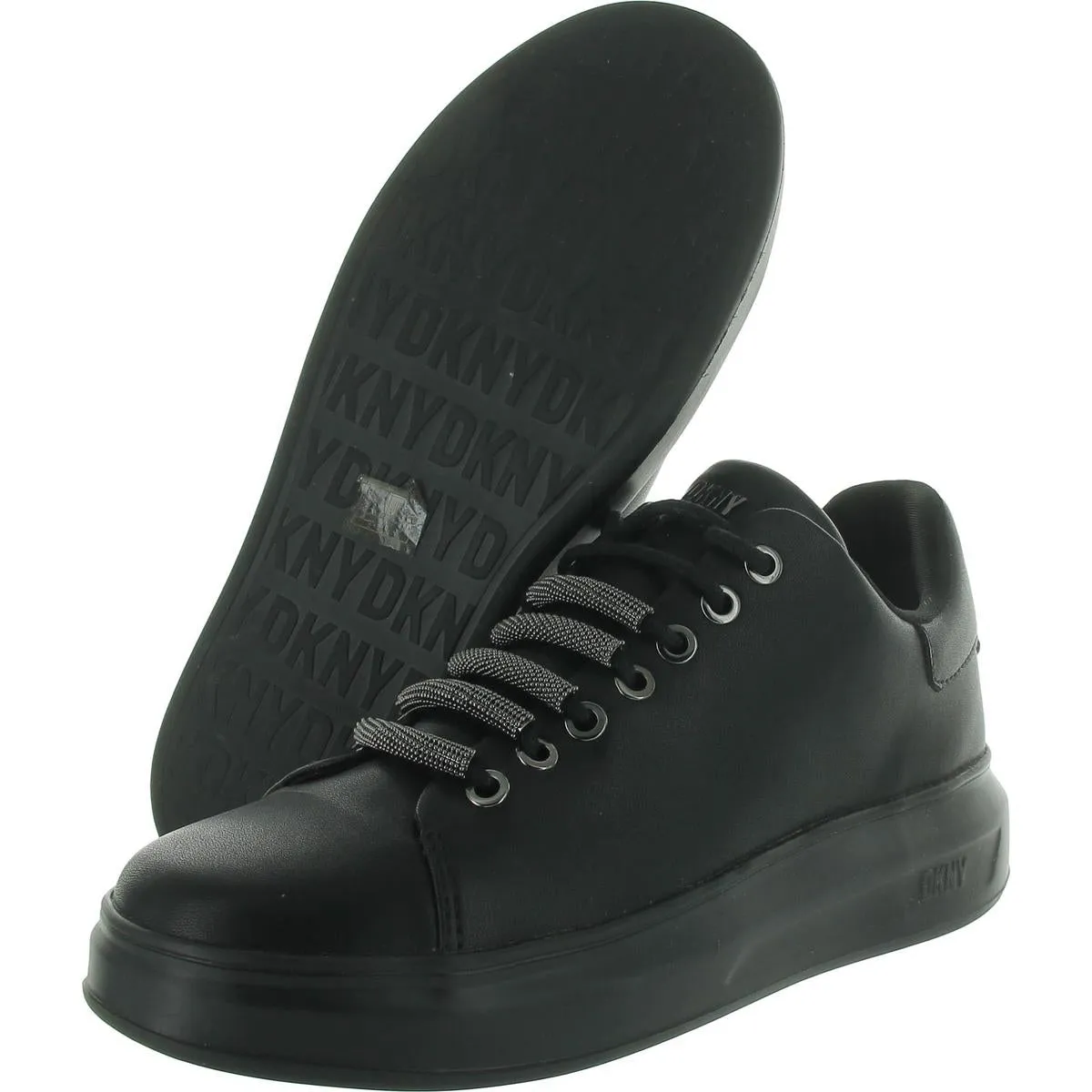 DKNY Womens JEWEL Leather Casual And Fashion Sneakers